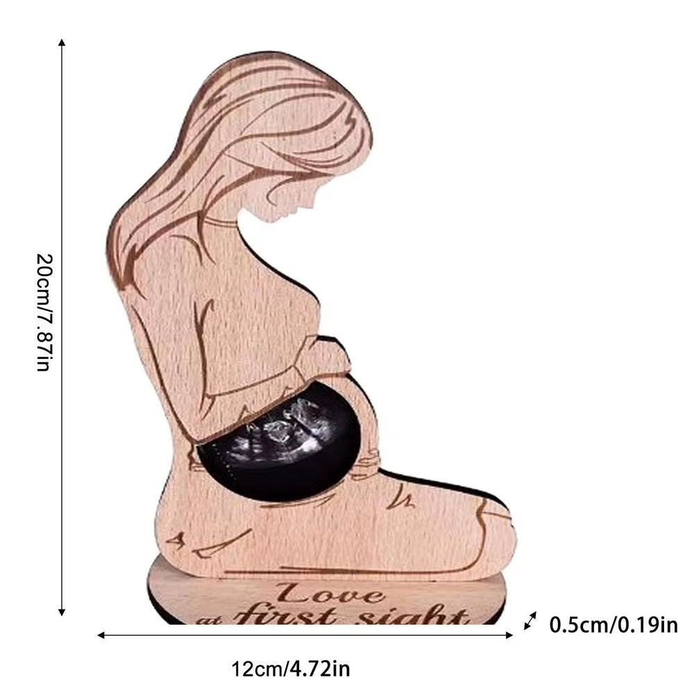 Baby Ultrasound Photo Frame Sonogram Picture Frame Pregnancy Gift Baby Announcement Keepsake for Couples New Moms Dady