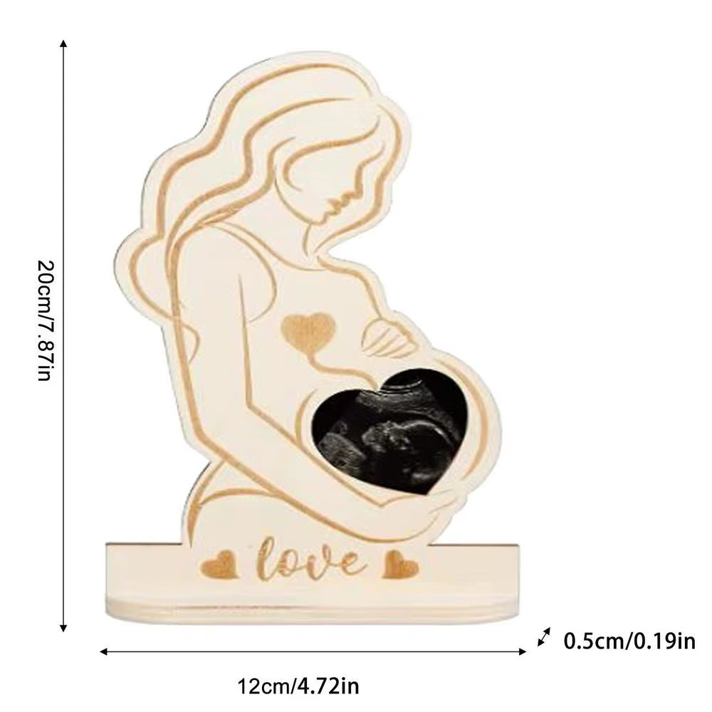 Baby Ultrasound Photo Frame Sonogram Picture Frame Pregnancy Gift Baby Announcement Keepsake for Couples New Moms Dady