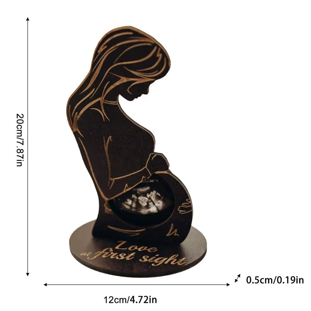 Baby Ultrasound Photo Frame Sonogram Picture Frame Pregnancy Gift Baby Announcement Keepsake for Couples New Moms Dady