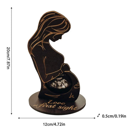 Baby Ultrasound Photo Frame Sonogram Picture Frame Pregnancy Gift Baby Announcement Keepsake for Couples New Moms Dady